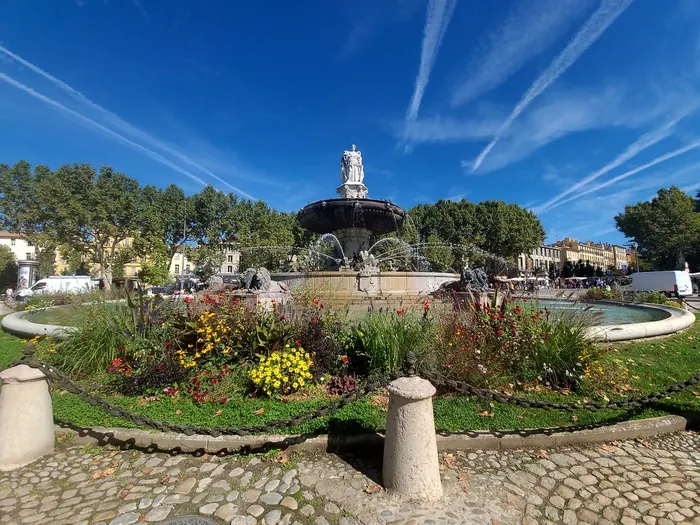 La fontaine de la Rotonde à Aix-en-Provence